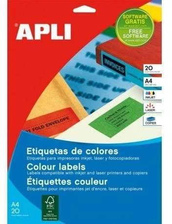 Lipnios etiketės Apli, A4, 170x257mm, 10 lapų