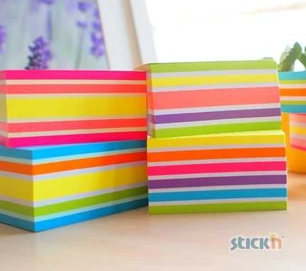 Stickxb4N Lipnūs lapeliai StickN 21537, 76x76mm, 400l neoninių žalių atspalvių