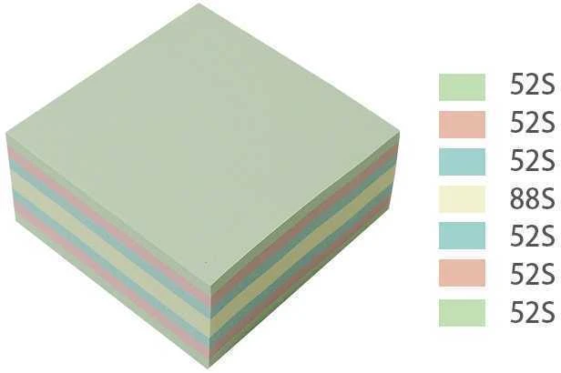 Stickxb4N Lipnūs lapeliai StickN 21891 FSC 76x76mm, 400 lapelių, pastelinės spalvos
