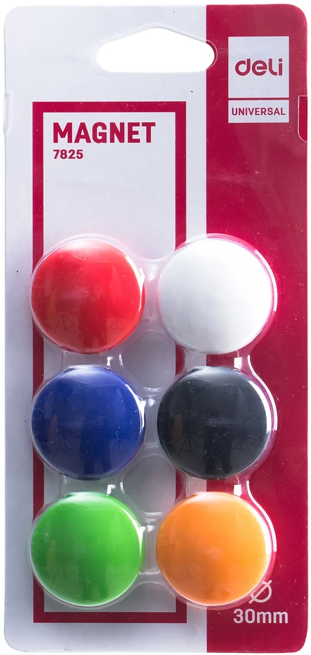 Magnetai DELI E7825, 30mm, 6vnt
