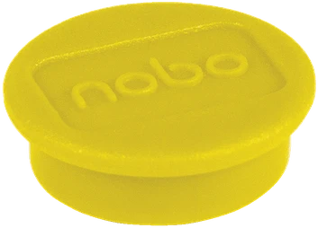 Magnetai Nobo, 24mm, geltonos spalvos, 10 vnt./pak.