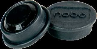 Magnetai Nobo, 24mm, juodos spalvos, 10 vnt./pak.