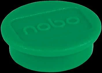 Magnetai Nobo, 24mm, žalios spalvos, 10 vnt./pak.