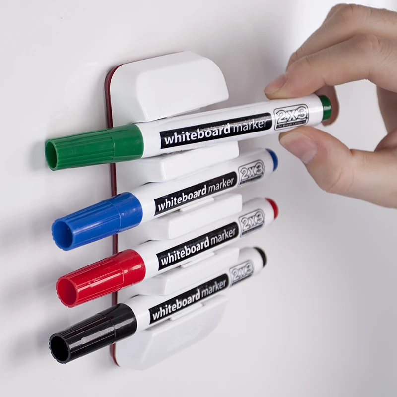Magnetinis laikiklis žymekliams 2x3, horizontalus, AS128, telpa 4 žymekliai 0611-007