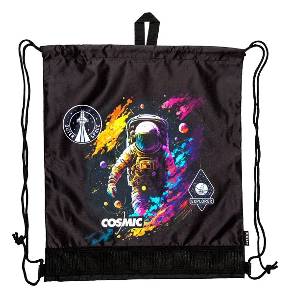 Maišelis sportinei aprangai DeVente, Cosmic 40x47cm