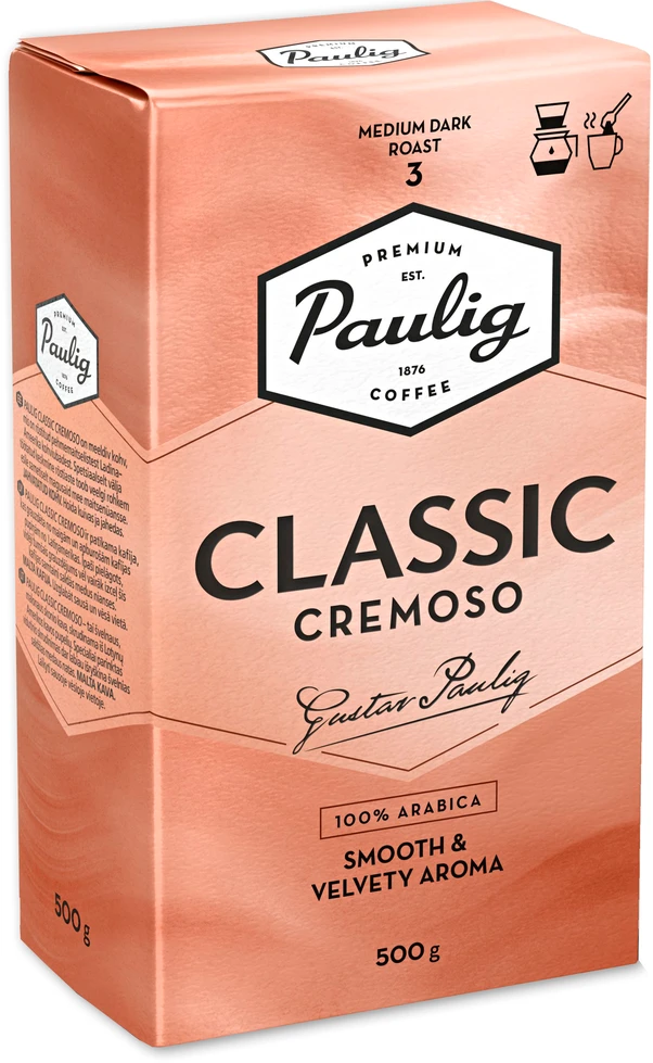 Kava PAULIG Classic Cremoso, malta, 500g