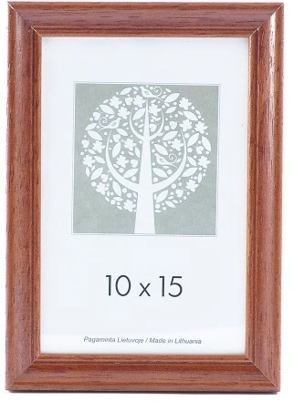 Nuotraukų rėmelis Medinis rėmelis Spring 1201197, 15x21cm, rudos spalvos