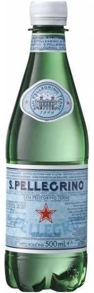 Mineralinis vanduo S.Pellegrino, gazuotas, plastikiniame butelyje 0.5l (D)