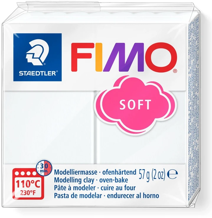 Staedtler modelinas Fimo, baltas 