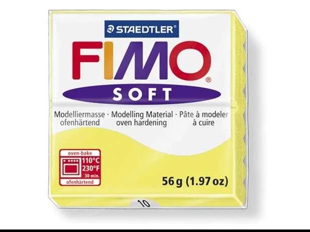 Modelinas FIMO SOFT, 57 g, citrinų geltona sp.