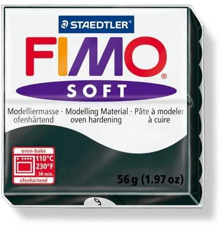 Staedtler Modelinas FIMO SOFT, 57 g, juoda sp.