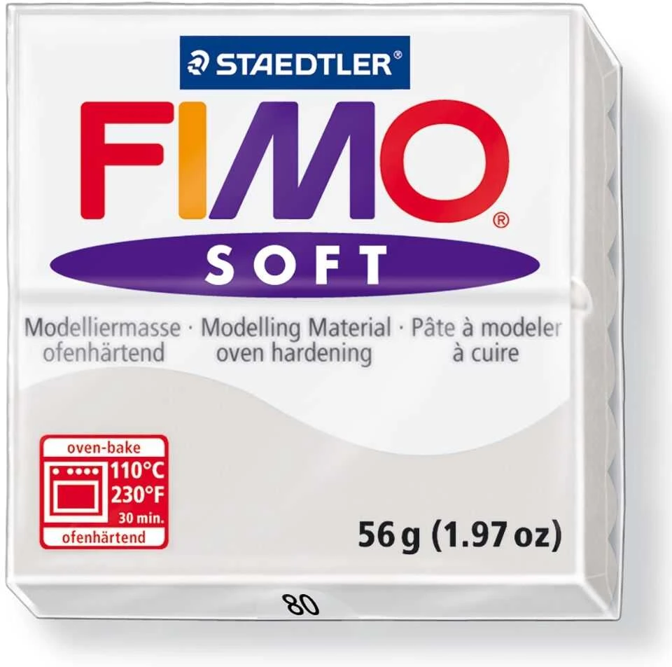 Modelinas FIMO SOFT, 57 g, delfinų pilka sp.