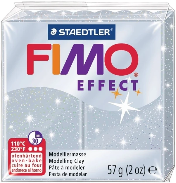 Staedtler Modelinas FIMO Effect, 57 g, metalizuotos sidabrinės spalvos
