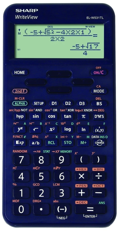 Kalkulator Sharp mėlyna (SH-ELW531TLBBL)
