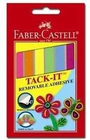 Montavimo guma Faber-Castell Tack-It, 50g, spalvota, juostelėmis