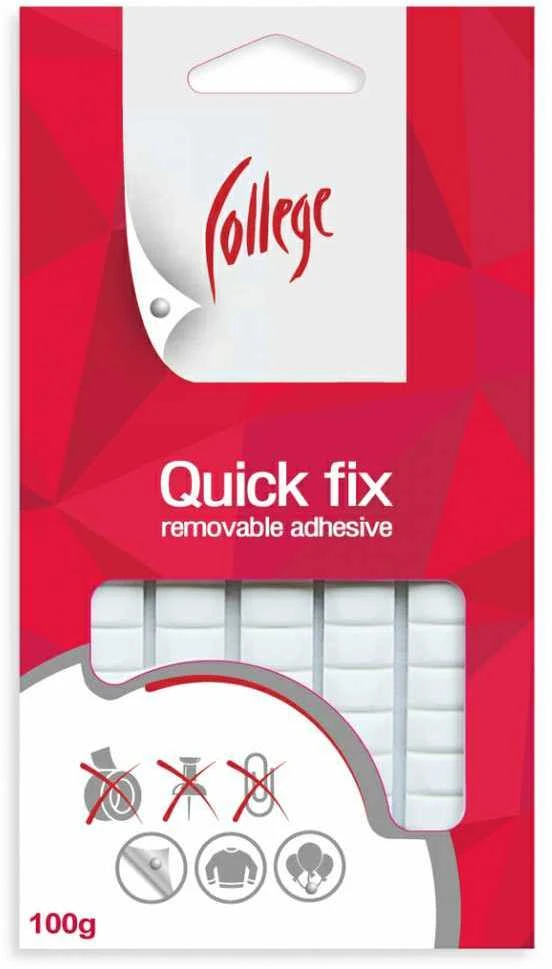 Montavimo kvadratėliai College Quick Fx, 100g, baltos spalvos