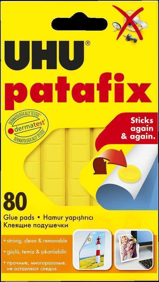 Montavimo pagalvėlės UHU, 80vnt/50g, geltonos spalvos