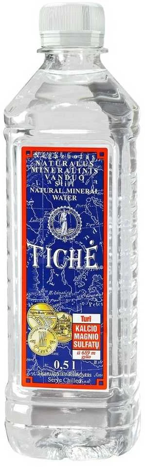 Natūralus mineralinis vanduo Tichė, negazuotas, 0.5l (D)