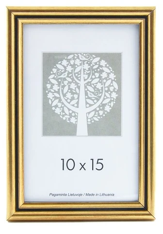 Nuotraukų rėmelis Plastikinis rėmelis Eco 1301112, A4, auksinės spalvos