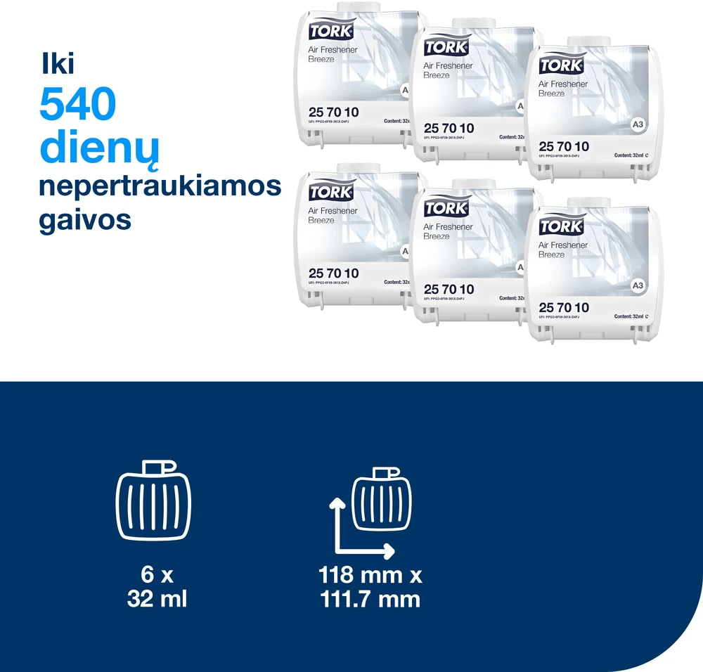 Oro gaiviklis Tork 257012 kvapus neutralizuojantis