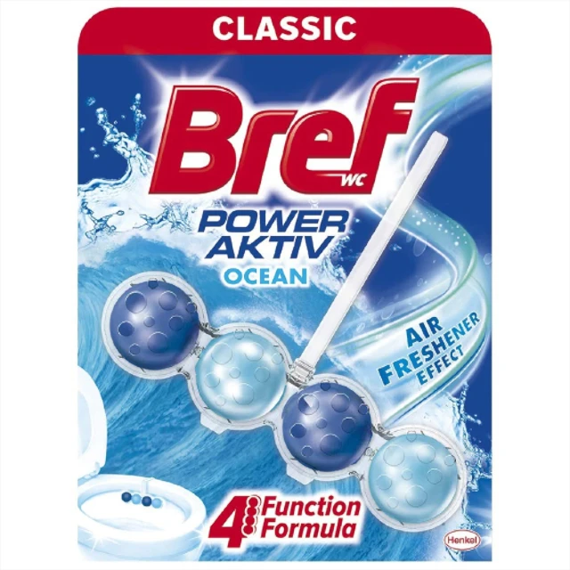 WC valiklis-gaiviklis BREF Power Aktiv Ocean, 50g