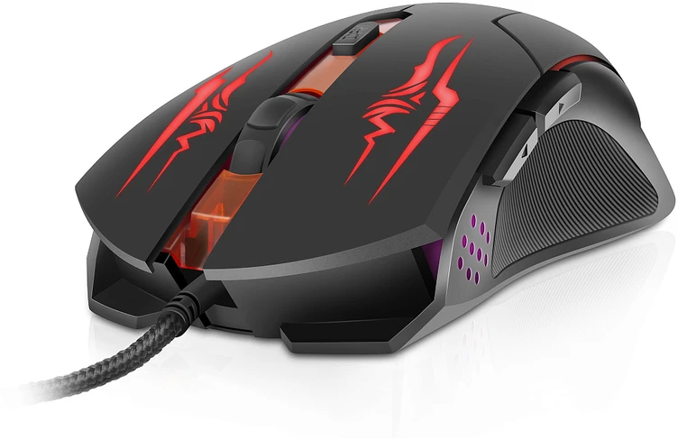 Pelė žaidimams REAL-EL RM-520 Gaming, juodos spalvos