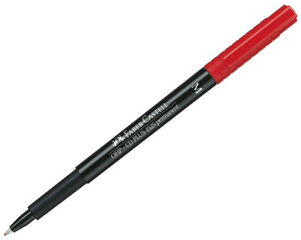<strong>Žymeklis permanentinis Faber-Castell 1525 M, 1.0 mm, raudonas 1213-044</strong>