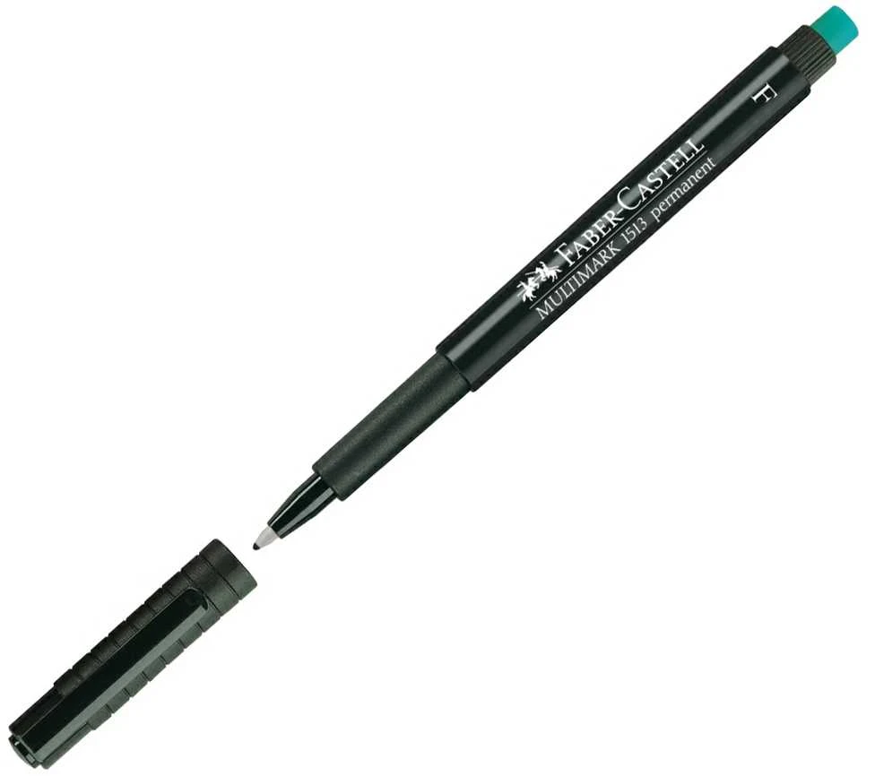 Žymeklis permanentinis Faber-Castell 1513 F, 0.6 mm, juodas 1213-046