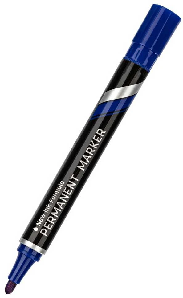 Permanentinis žymeklis DELI U100 apvalus 1,8mm mėlynas