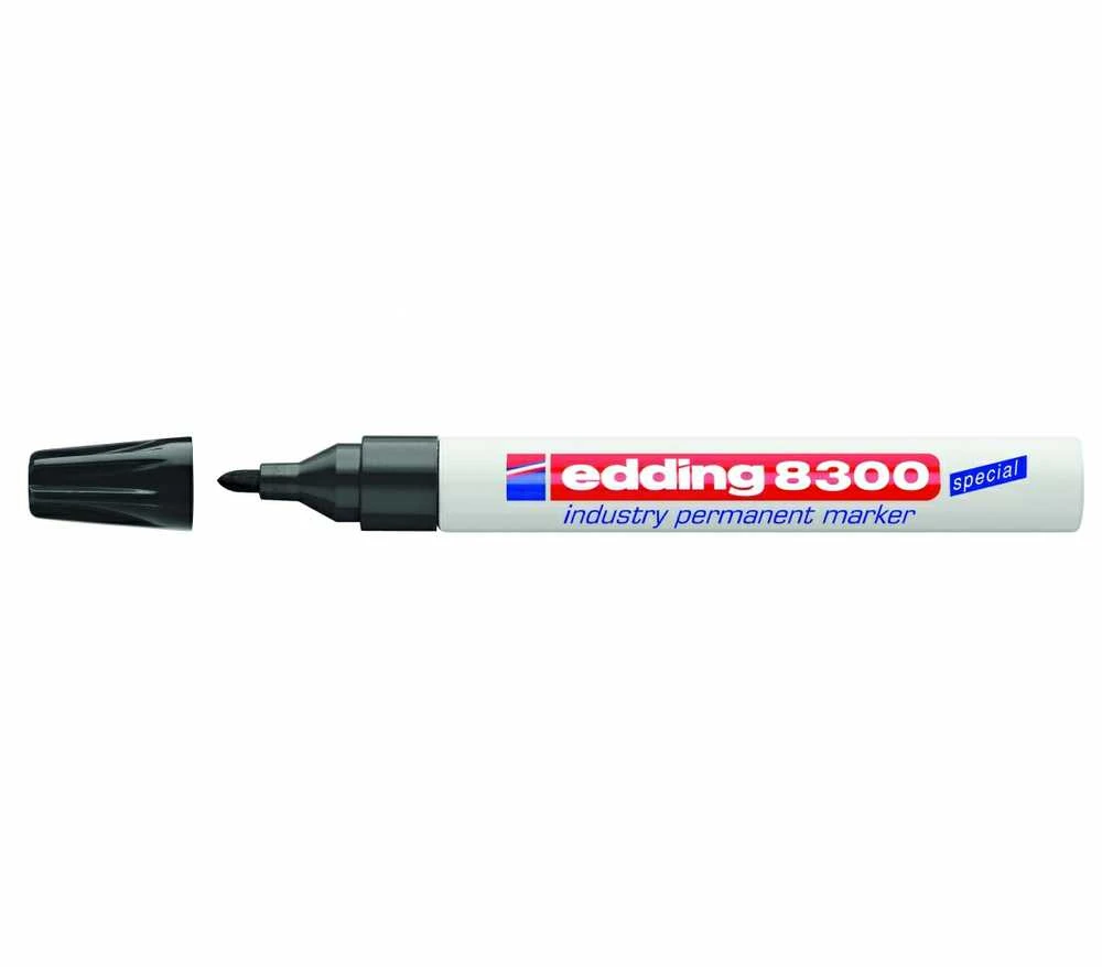 Permanentinis žymeklis Edding 8300, 1,5-3mm, apvaliu galiuku, juodos spalvos