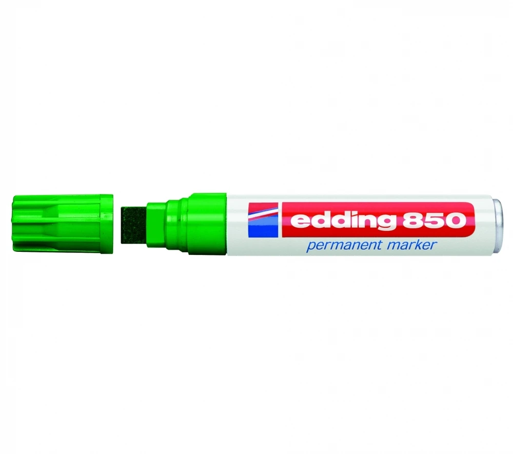 Permanentinis žymeklis Edding 850, kirstu galiuku, 5-15mm, žalios spalvos