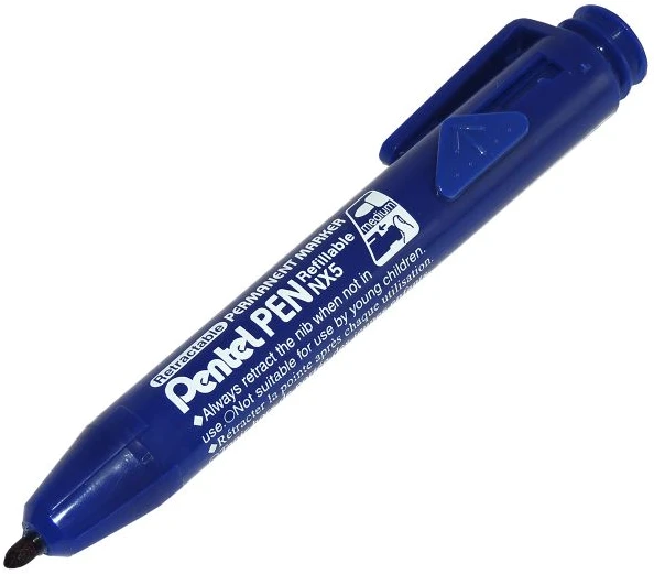 Permanentinis žymeklis PENTEL NX5, mėlynas