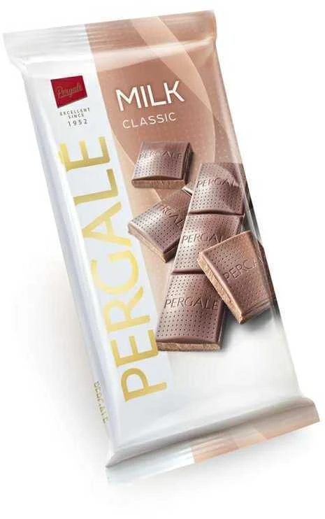Pieniškas šokoladas Pergalė Milk Chocolate, 85g