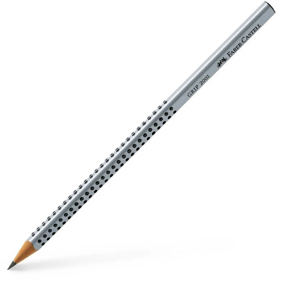 Pieštukas Faber-Castell Grip 2001, 2H, be trintuko, padrožtas