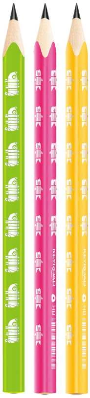 Pieštukas Keyroad HB ergonominis, trikampio formos