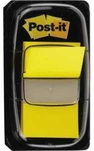 3M Lipnūs žymekliai Post-it, 25,4 x 43,2 mm, 50 lapelių, geltona