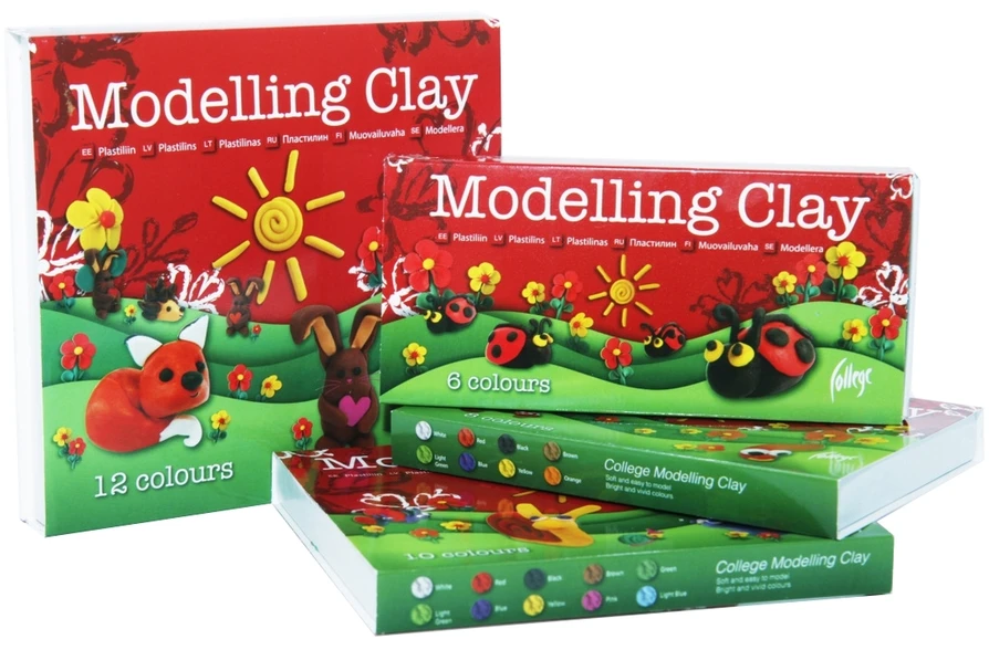 Plastilinas College, 200g, 10 spalvų