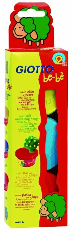 Plastilinas Fila Giotto Bebe 3x100g geltonas, mėlynas, raudonas
