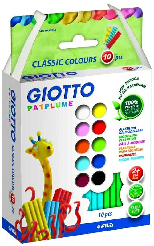 Plastilinas Fila Giotto Patplume 10x20g, 10 spalvų