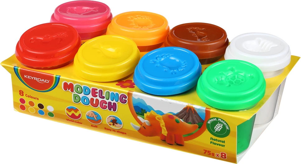 Plastilinas Keyroad, 8 spalvų