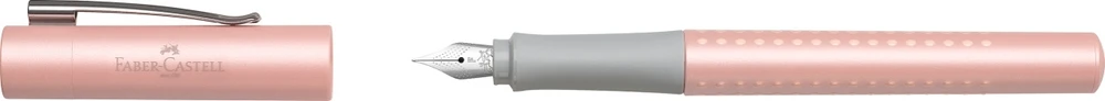 Plunksnakotis Faber-Castell Grip, 0.5mm, F, perlamutrinės rožinės spalvos