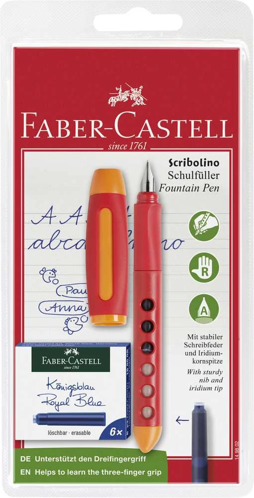 Faber-Castell Plunksnakotis Faber Castel Scribolino, dešiniarankiams, mėlynas 1201-015