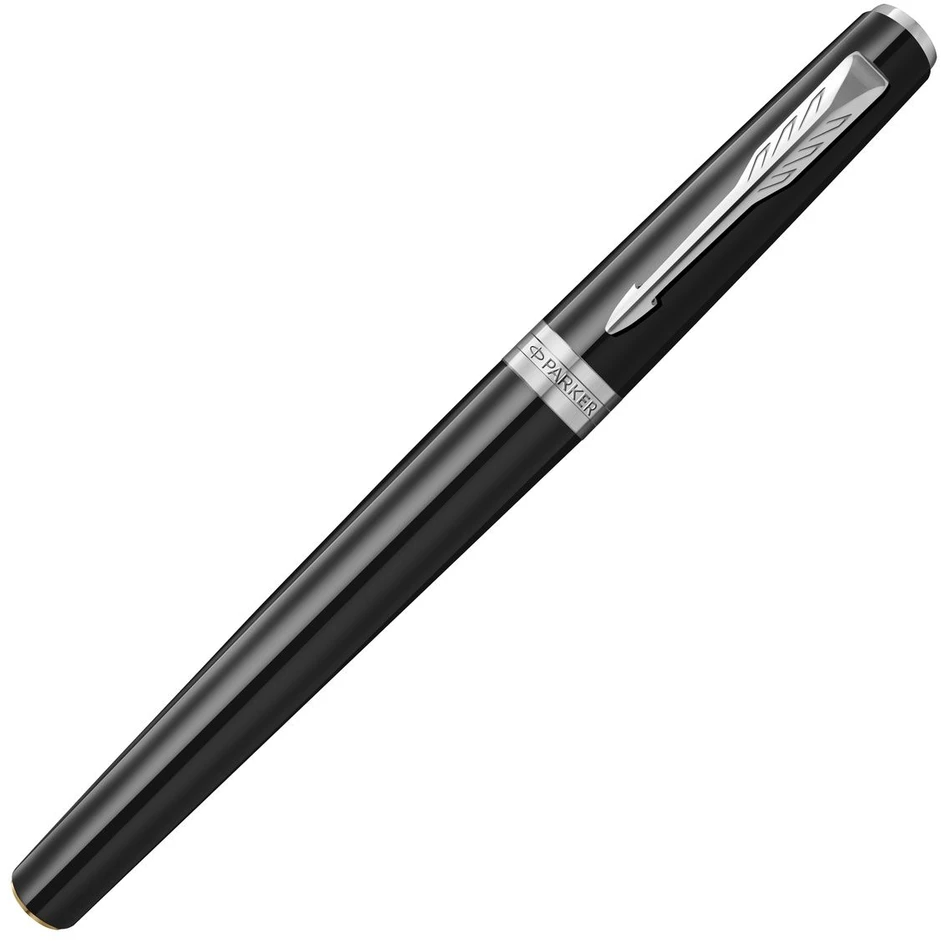 Plunksnakotis Parker Meridian Core, juodos spalvos su chromo apdaila CT, M storis