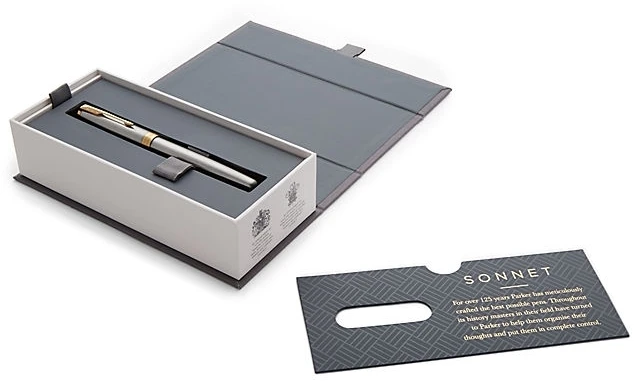 Plunksnakotis Parker Sonnet Stainless Steel GT Fine
