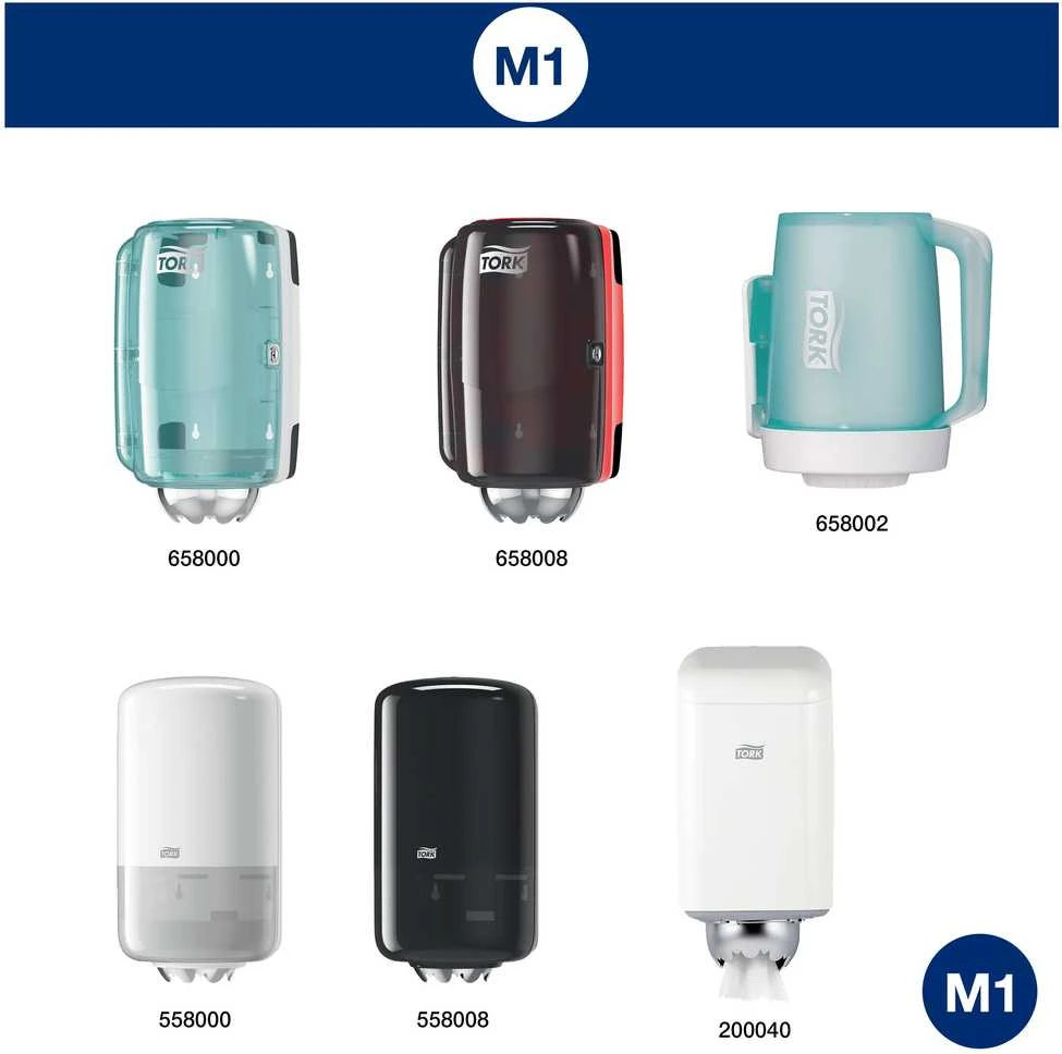 Grite Popieriniai rankšluosčiai Tork Basic Mini Centerfeed M1 (120144), 1 sluoksnis, gelsvos spalvos, 115 m