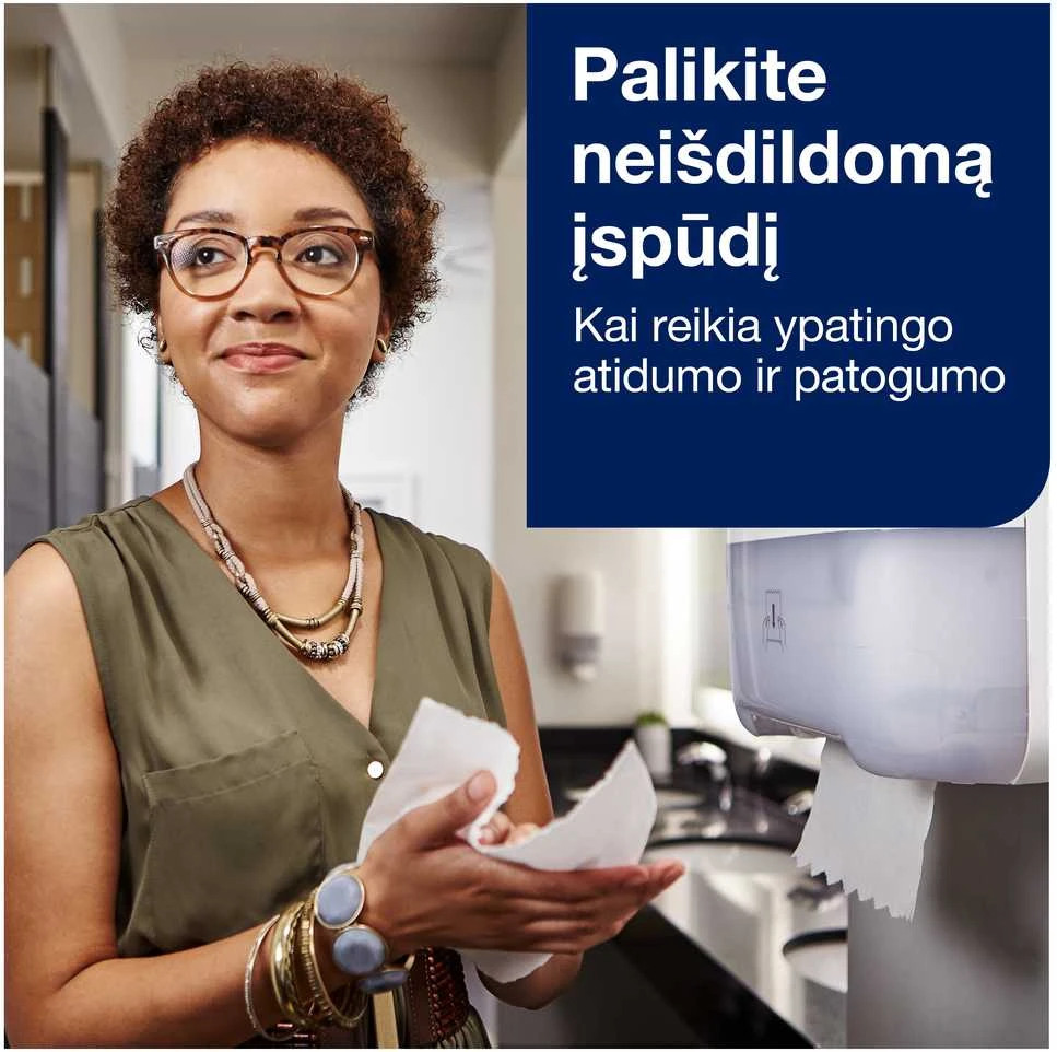 Popieriniai rankšluosčiai Tork Premium Matic Soft H1 (290016), 2 sluoksniai, baltos spalvos, 100m, 408 lapeliai