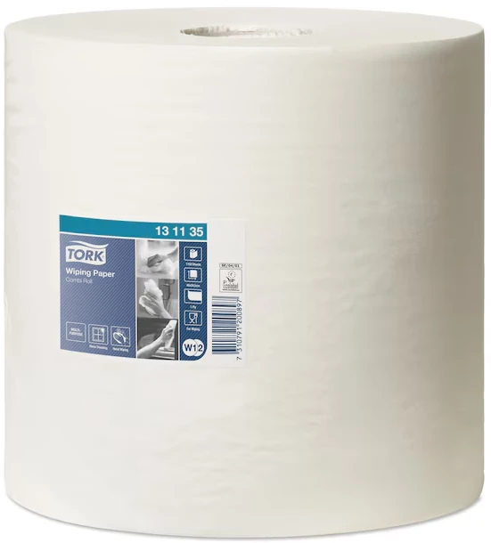 Pramoninis popierius Tork Wiper Advanced W1/W2, 460m, 1 sluoksnis, baltos spalvos, 131135
