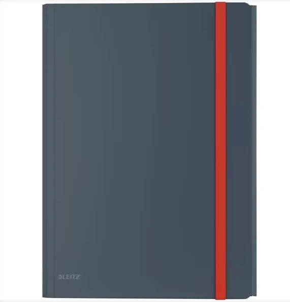 Pristatymo aplankas Leitz Cosy Mobile su 20 įmaučių, A4, aksominės pilkos spalvos.