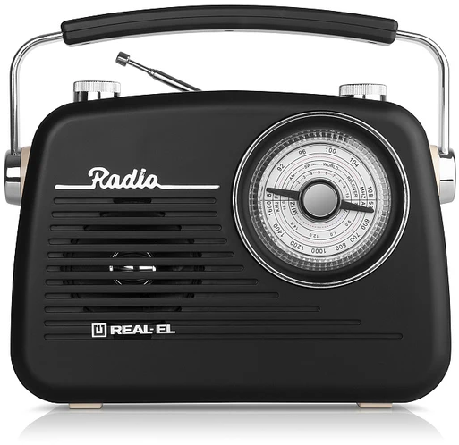 Radijas REAL-EL X-540 juodos spalvos