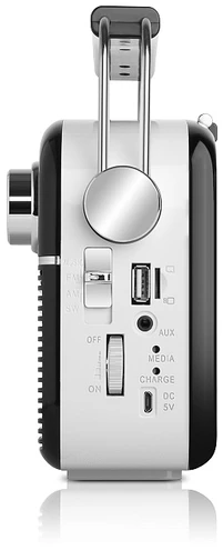 Radijas REAL-EL X-545 juodos spalvos
